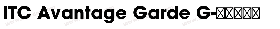 ITC Avantage Garde G字体转换